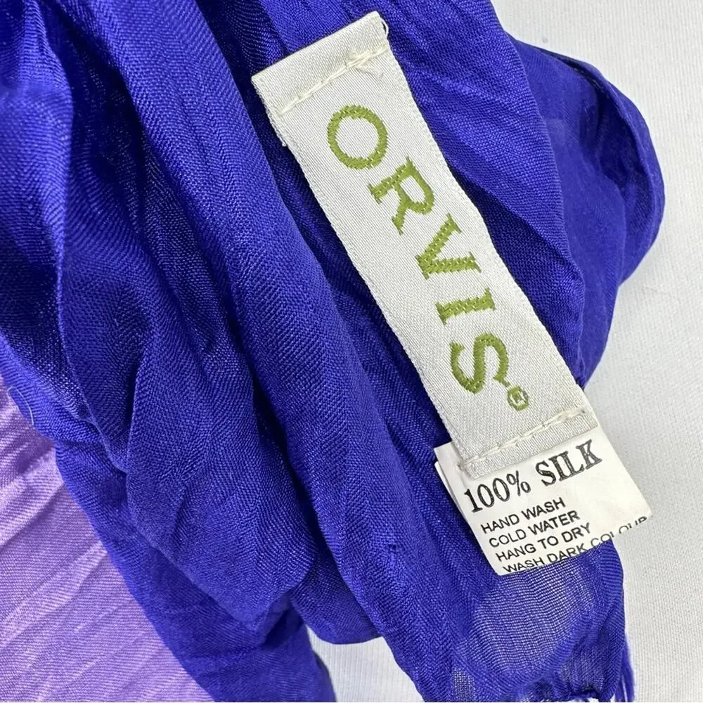 Orvis Purple Ombre Silk Scarf